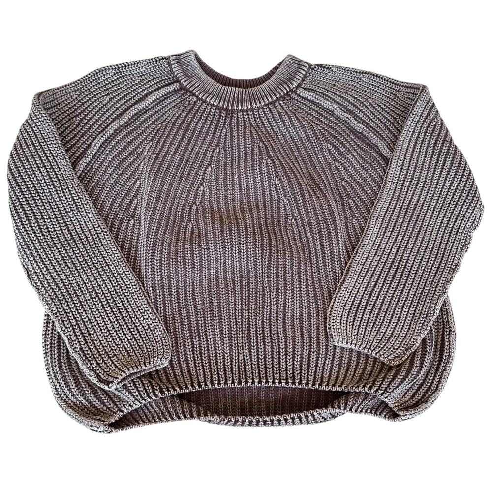 Womens Sweaters Size Small Pull Over Cable Knit Raglan Sleeve Outdoors Casual